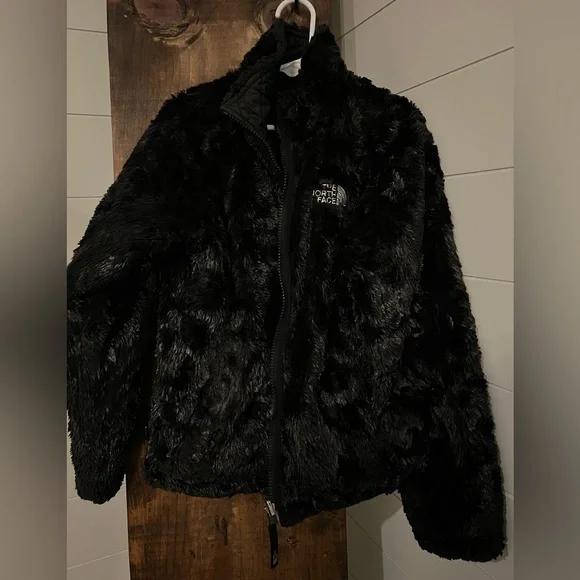 The North Face Girls Reversible Black Jacket - Picture 3 of 5